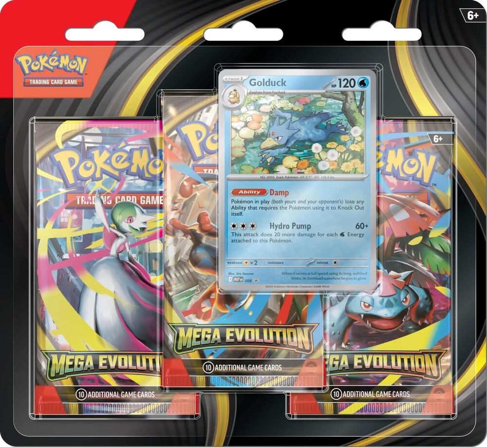 Mega Evolution 3 Pack Blister (Promo Varies)
