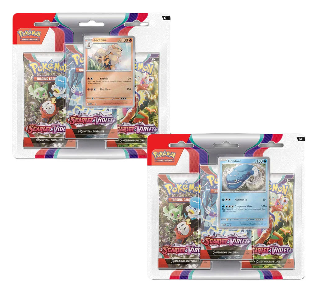 Scarlet & Violet Base 3-Pack Blister - Sealed Case