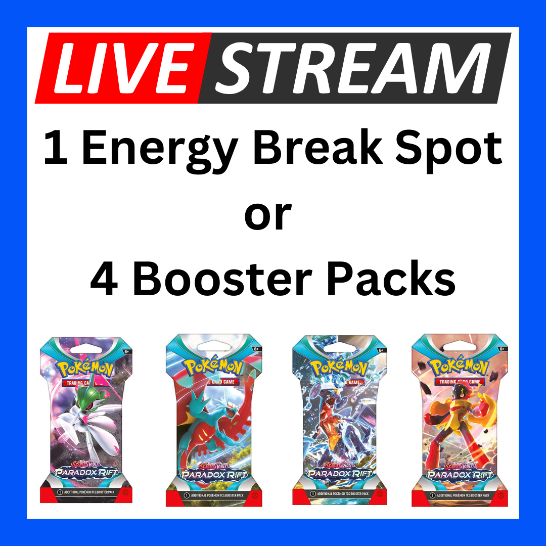 Live Energy Break Game - 8 spots - 32 packs - Pokemon