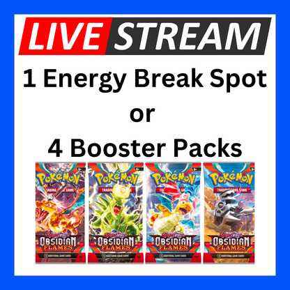 Live Energy Break Game - 8 spots - 32 packs - Pokemon