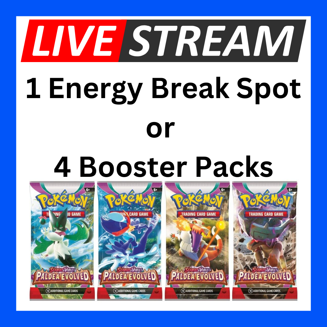 Live Energy Break Game - 8 spots - 32 packs - Pokemon