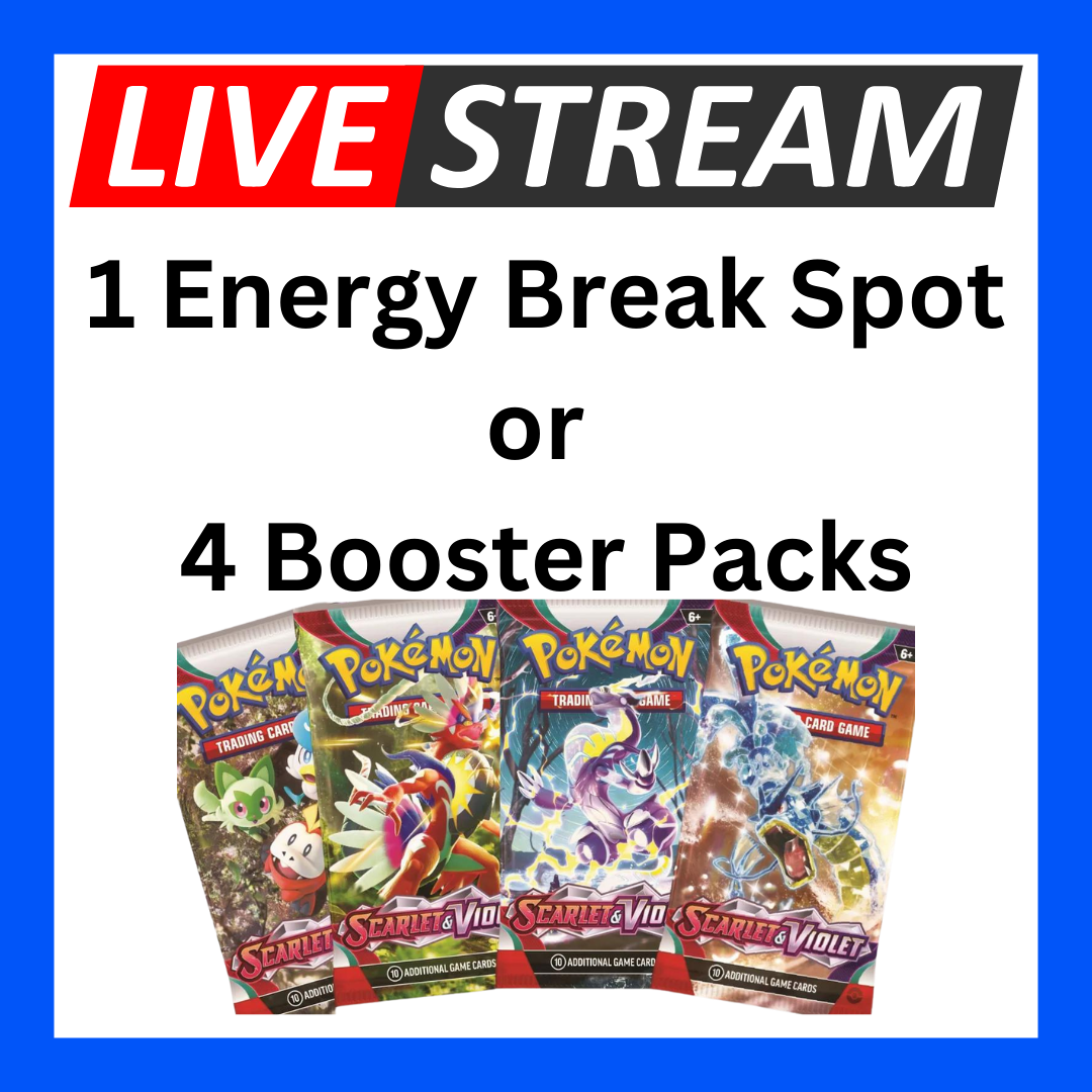 Live Energy Break Game - 8 spots - 32 packs - Pokemon