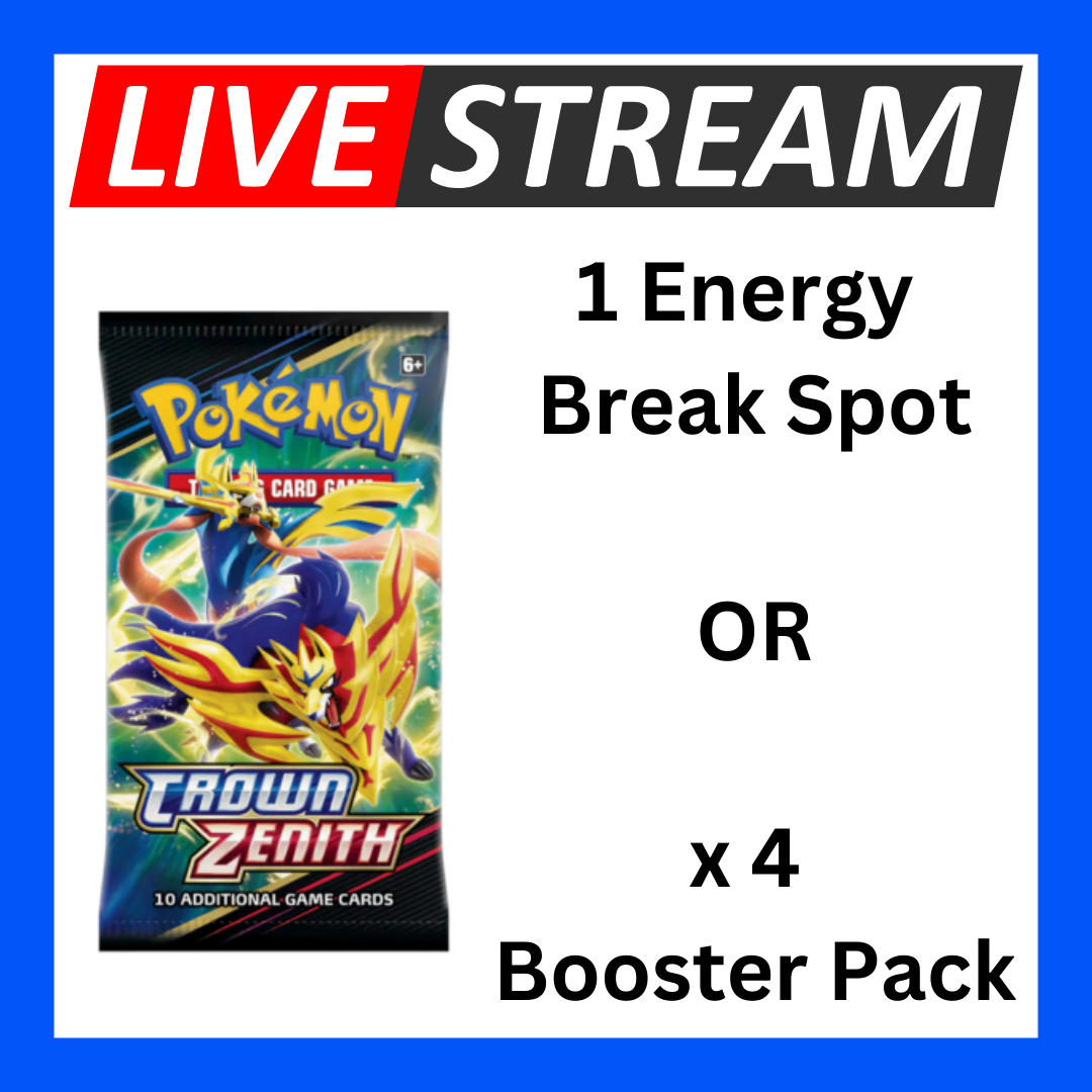 Live Energy Break Game - 8 spots - 32 packs - Pokemon