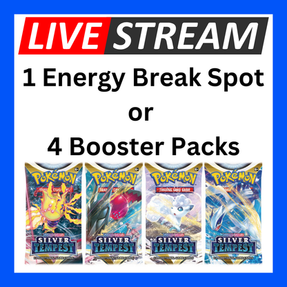 Live Energy Break Game - 8 spots - 32 packs - Pokemon