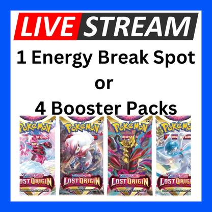 Live Energy Break Game - 8 spots - 32 packs - Pokemon