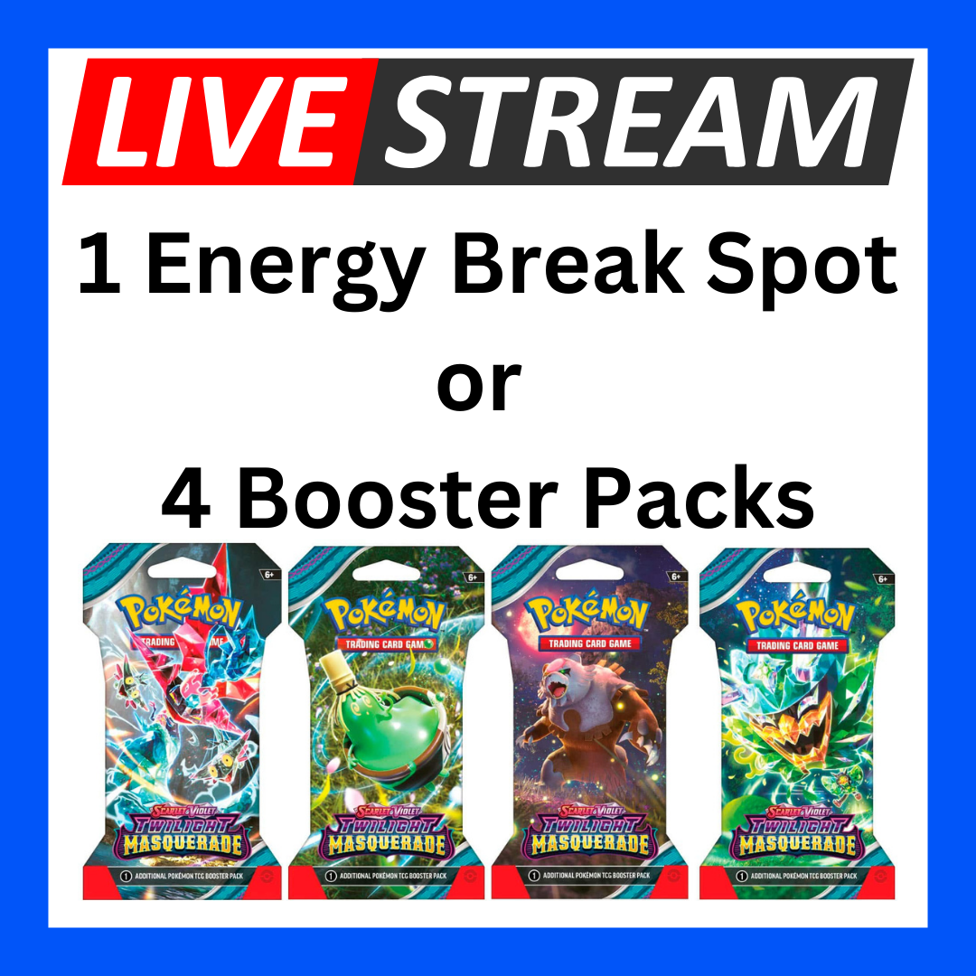 Live Energy Break Game - 8 spots - 32 packs - Pokemon