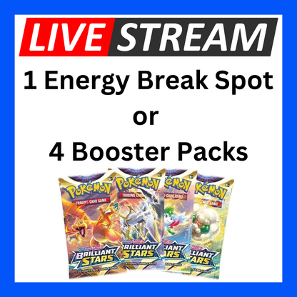Live Energy Break Game - 8 spots - 32 packs - Pokemon