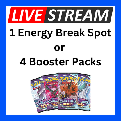 Live Energy Break Game - 8 spots - 32 packs - Pokemon