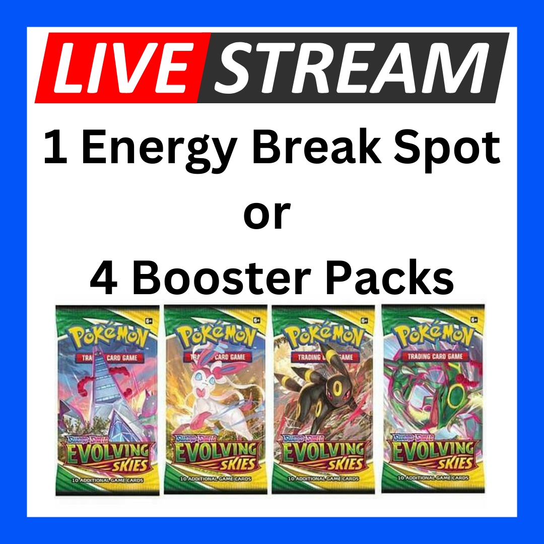 Live Energy Break Game - 8 spots - 32 packs - Pokemon