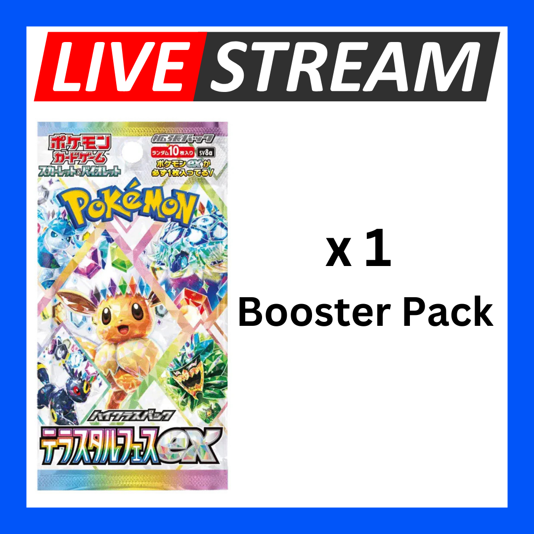 Japanese Booster Packs - Pokemon - Live Streaming