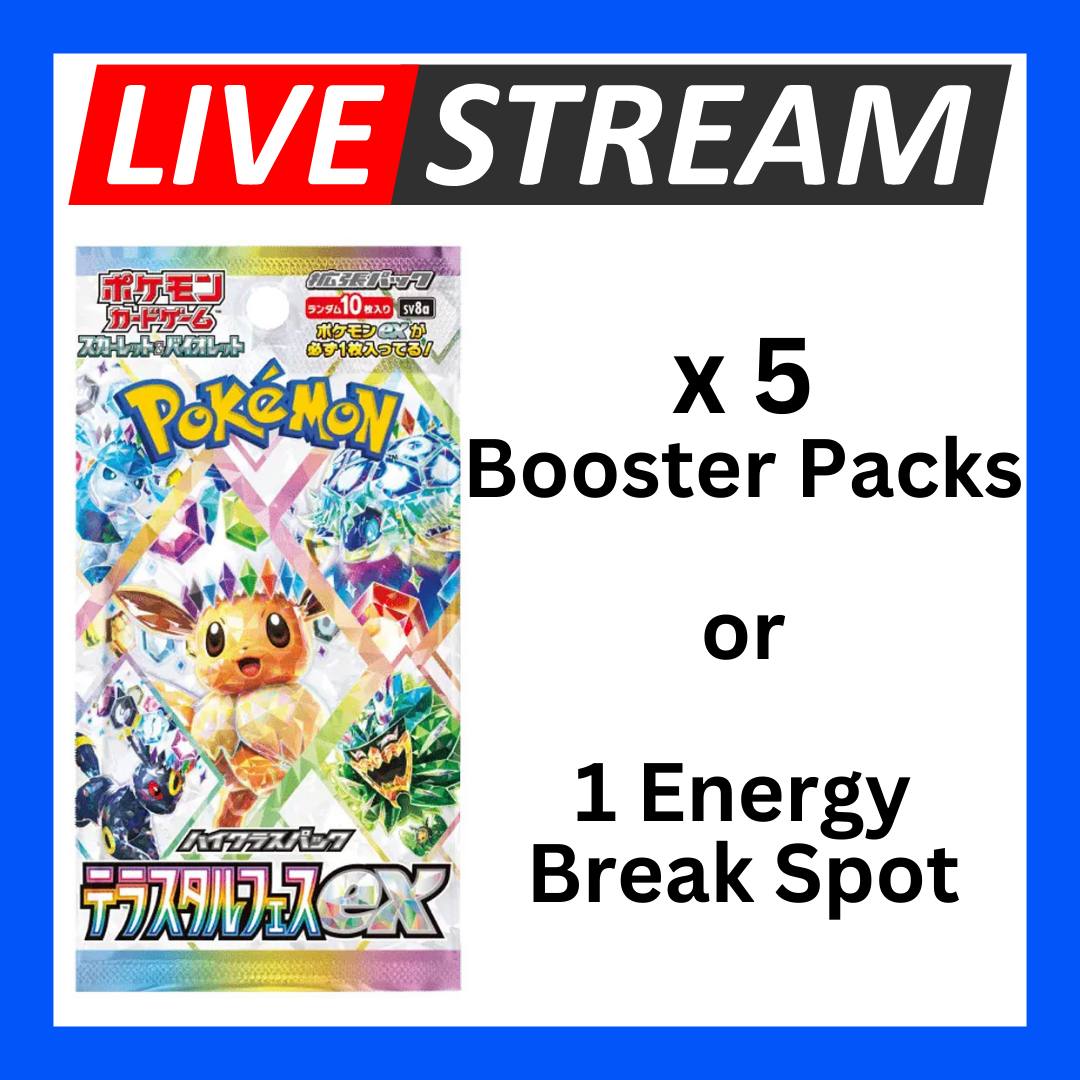 Japanese Booster Packs - Pokemon - Live Streaming
