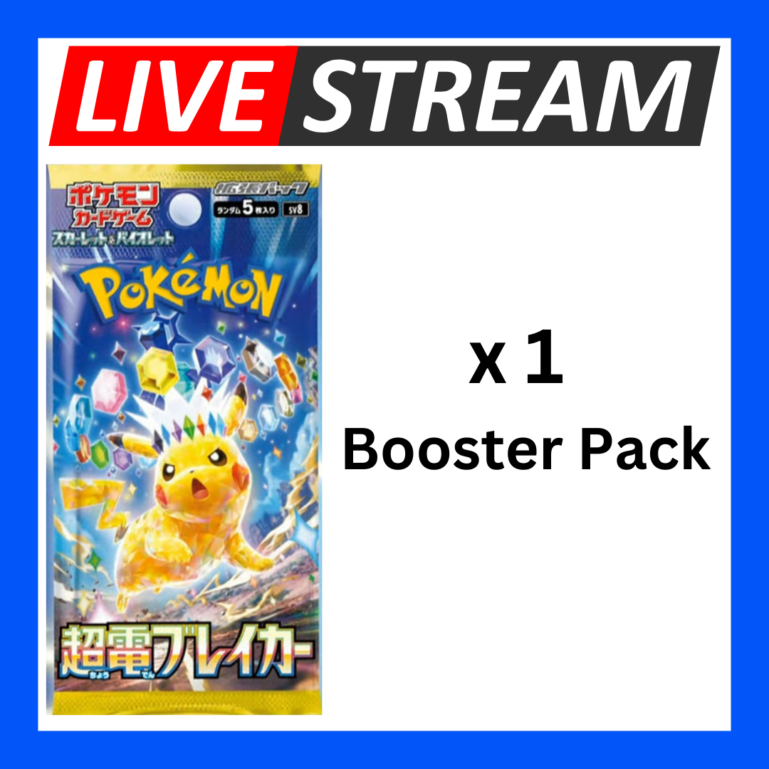 Japanese Booster Packs - Pokemon - Live Streaming