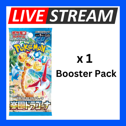 Japanese Booster Packs - Pokemon - Live Streaming