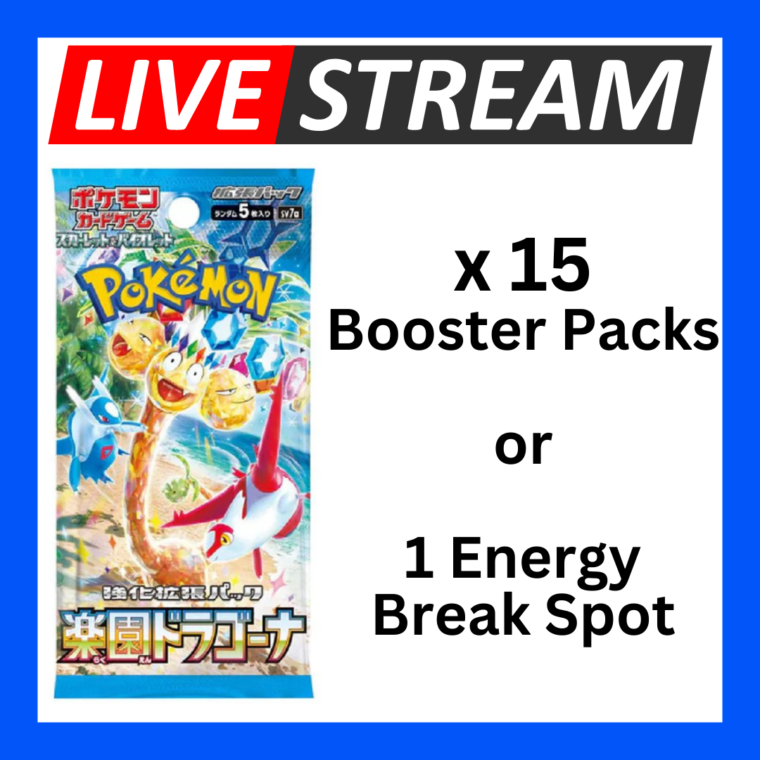 Japanese Booster Packs - Pokemon - Live Streaming