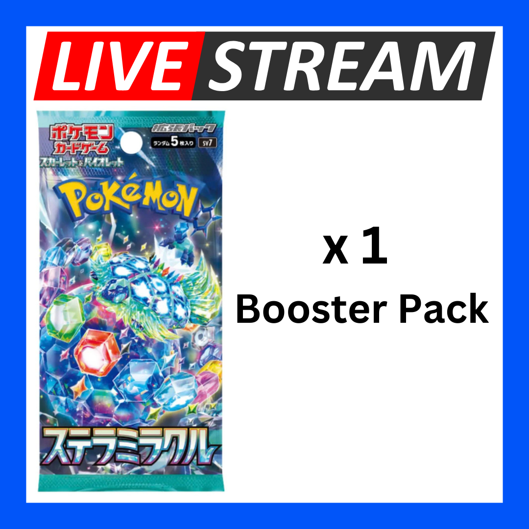 Japanese Booster Packs - Pokemon - Live Streaming