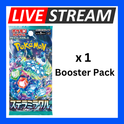 Japanese Booster Packs - Pokemon - Live Streaming