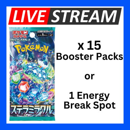Japanese Booster Packs - Pokemon - Live Streaming