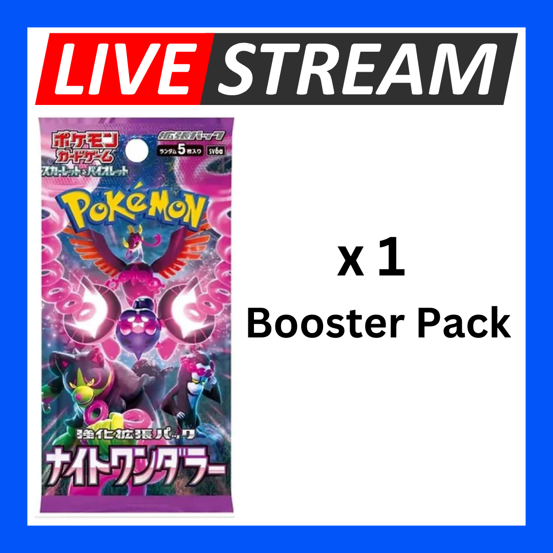 Japanese Booster Packs - Pokemon - Live Streaming