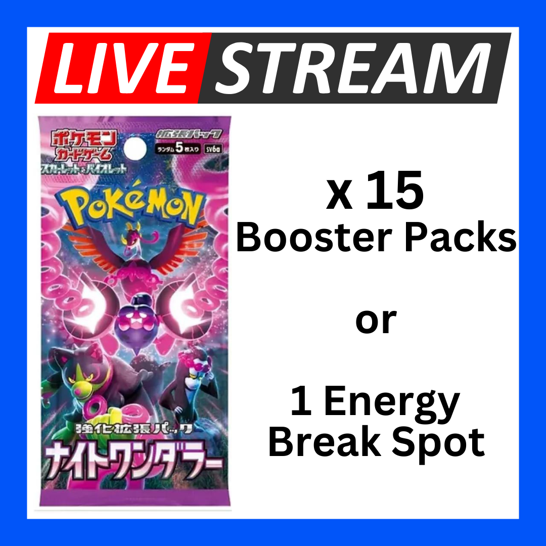 Japanese Booster Packs - Pokemon - Live Streaming