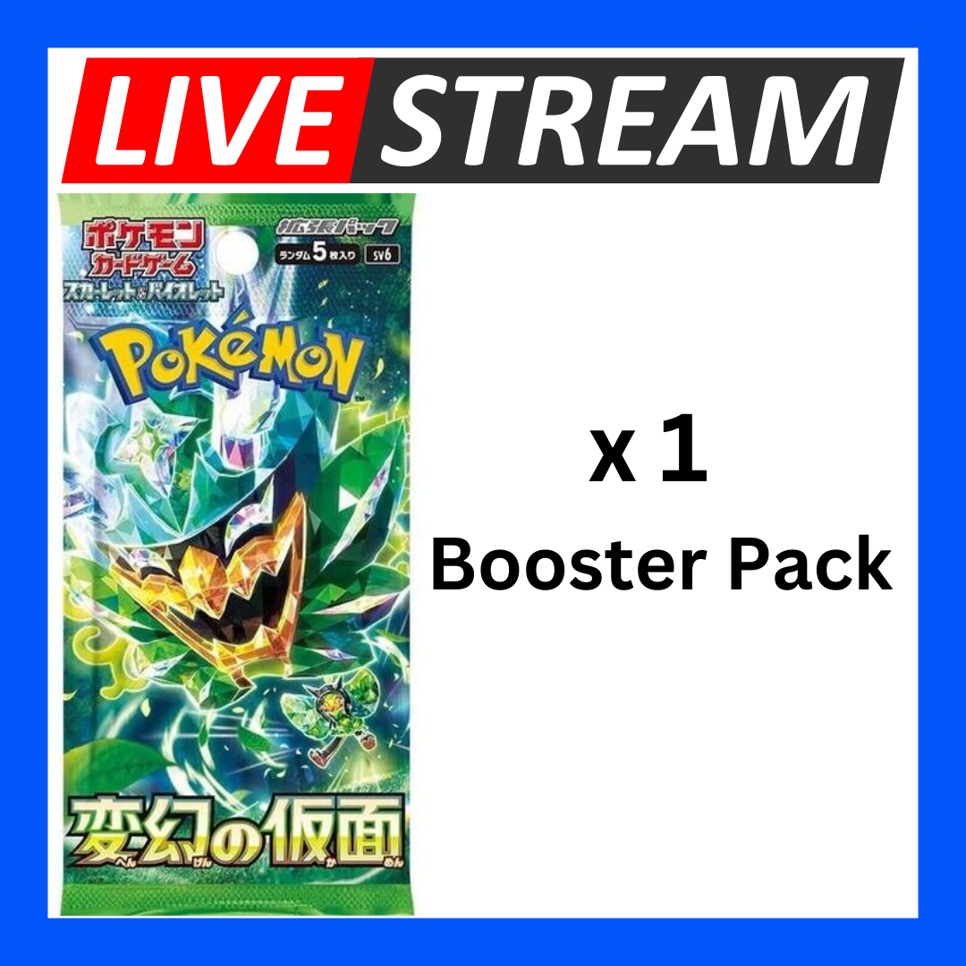 Japanese Booster Packs - Pokemon - Live Streaming