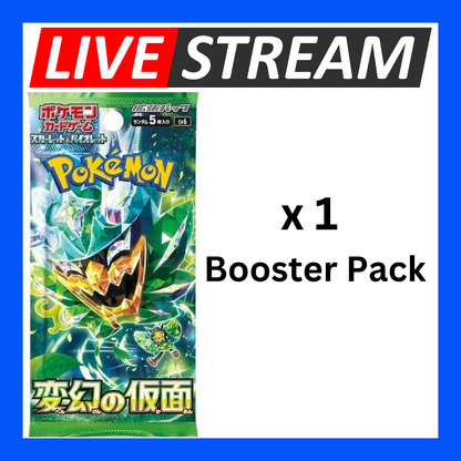 Japanese Booster Packs - Pokemon - Live Streaming