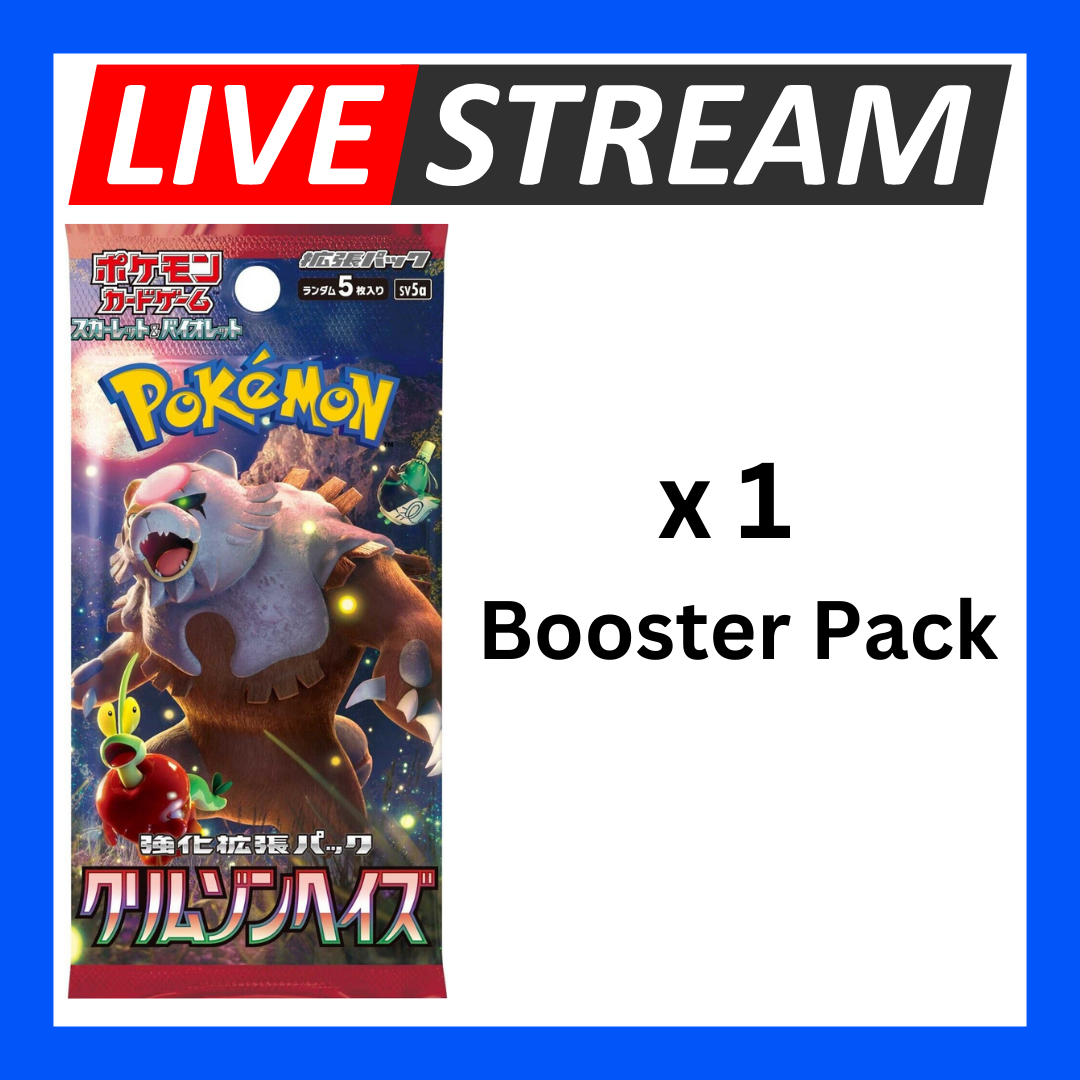 Japanese Booster Packs - Pokemon - Live Streaming