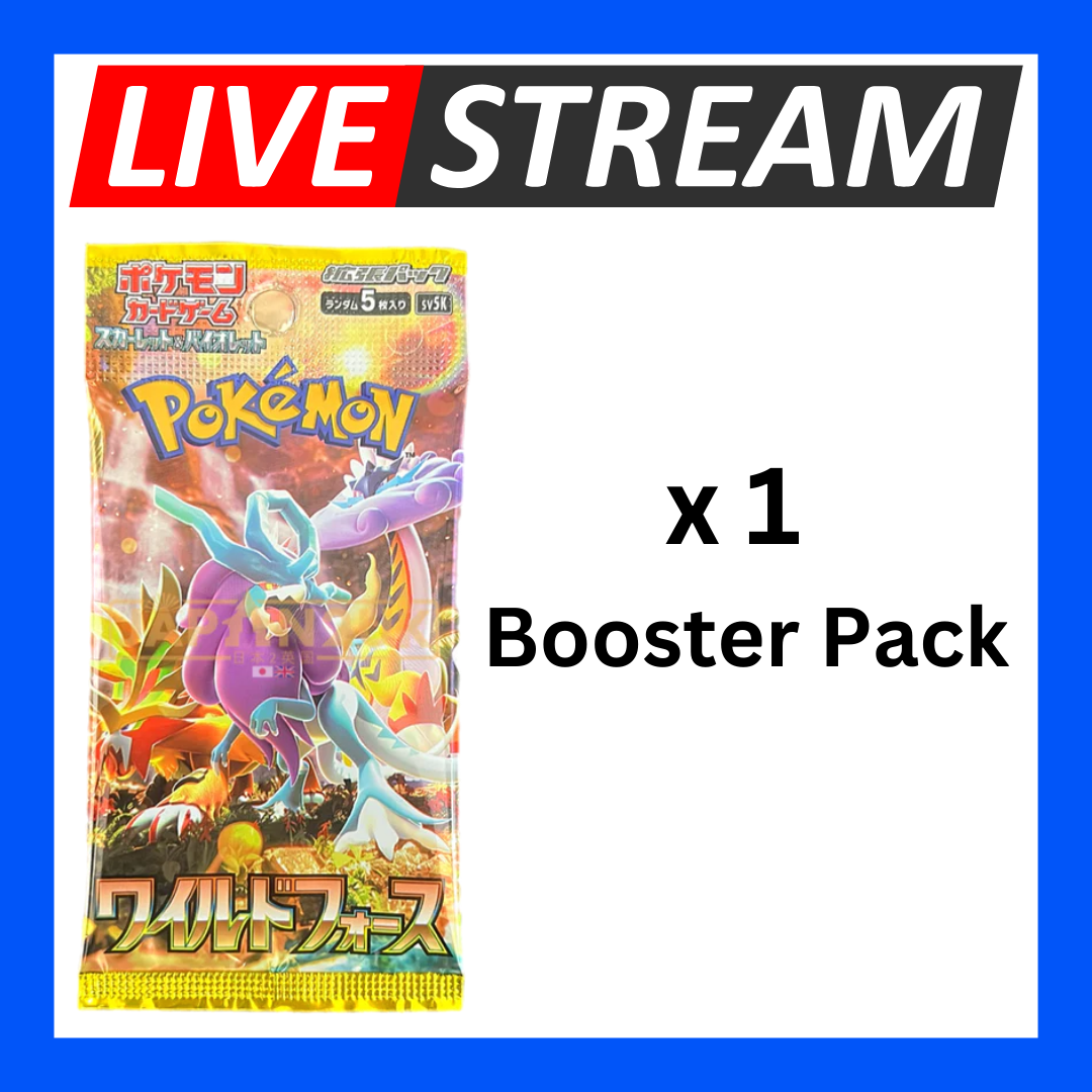 Japanese Booster Packs - Pokemon - Live Streaming