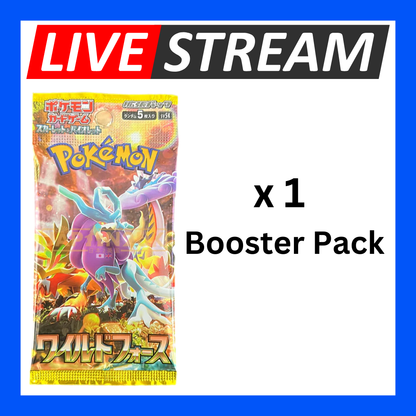 Japanese Booster Packs - Pokemon - Live Streaming
