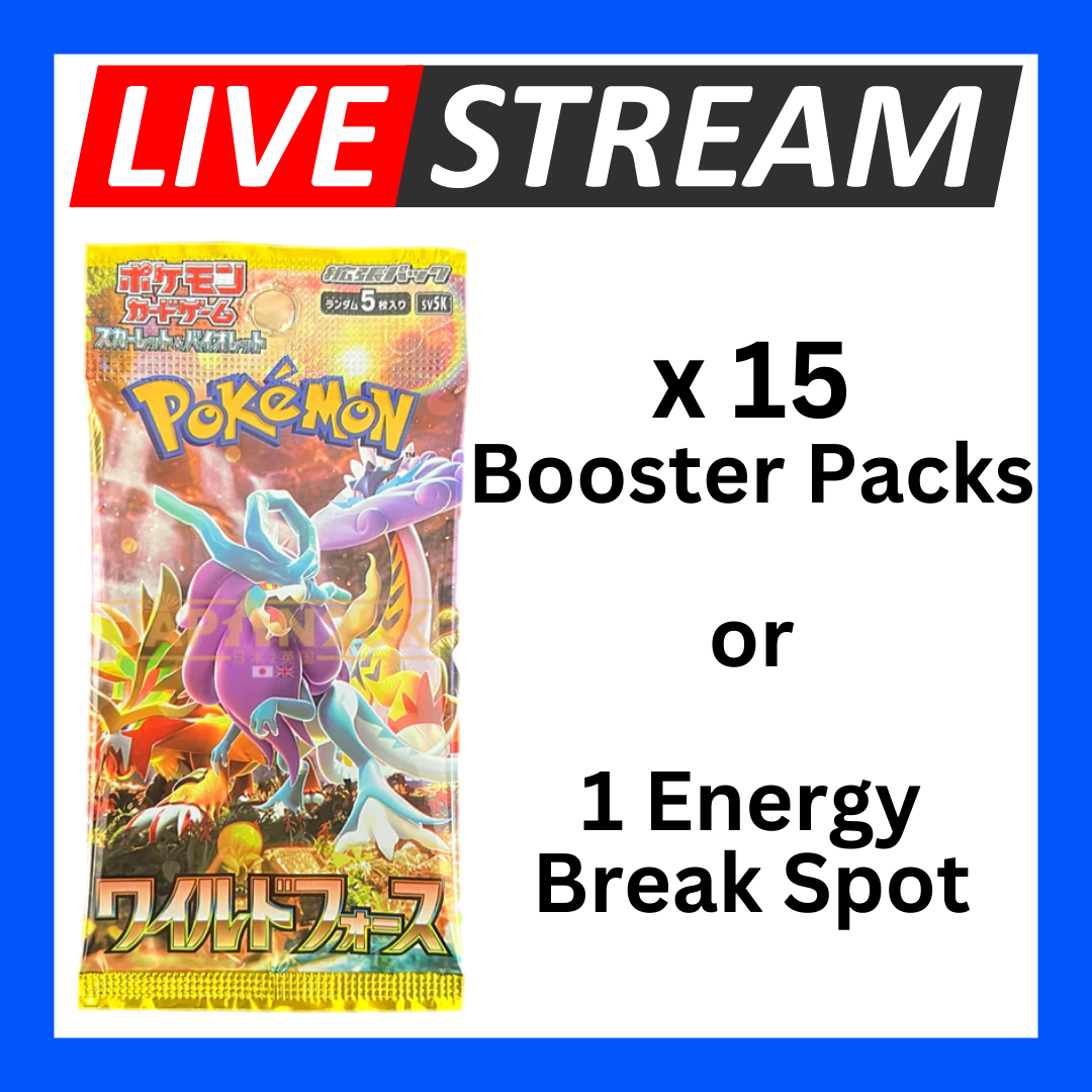 Japanese Booster Packs - Pokemon - Live Streaming