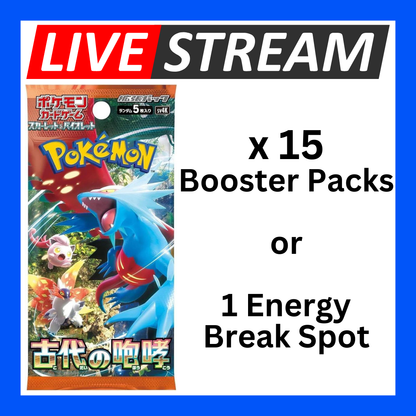 Japanese Booster Packs - Pokemon - Live Streaming