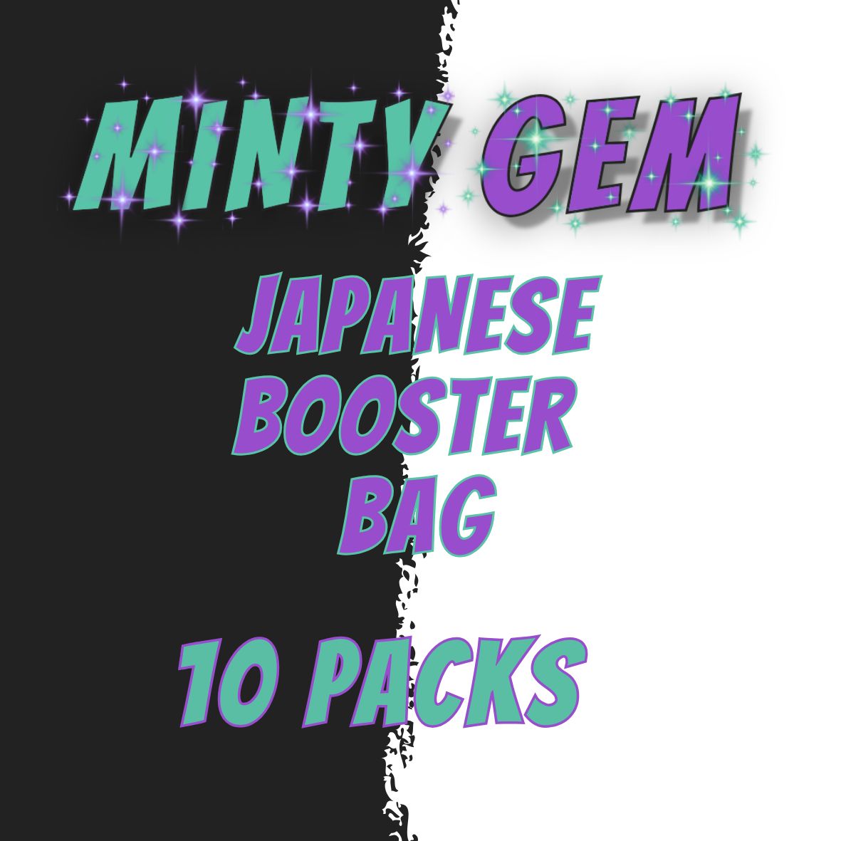 Minty Gem Japanese Booster Bundle Bag - 10 Packs