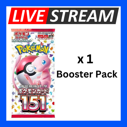 Japanese Booster Packs - Pokemon - Live Streaming