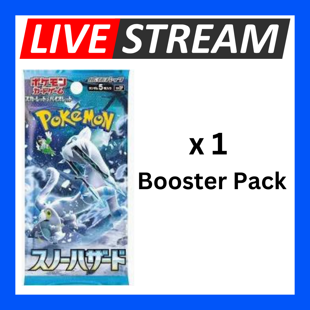 Japanese Booster Packs - Pokemon - Live Streaming