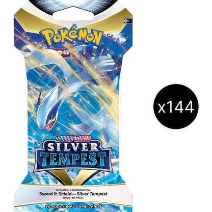 Silver Tempest Sleeved Booster Pack - Sealed Case