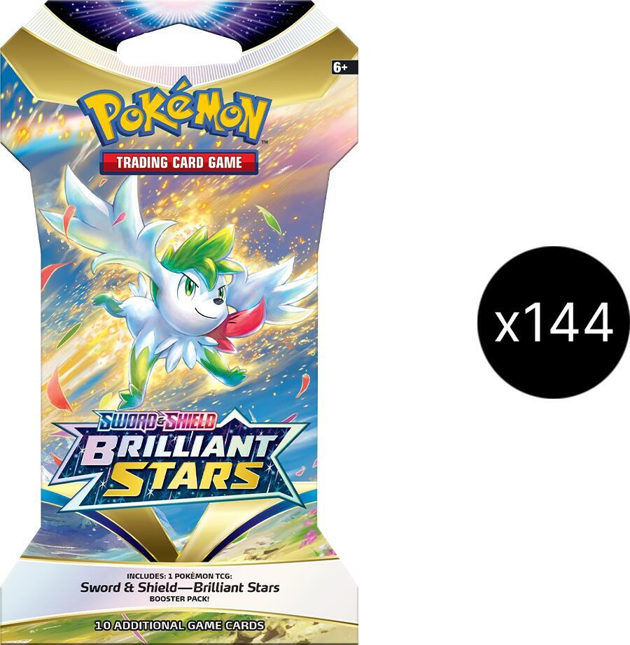 Brilliant Stars Sleeved Booster Pack - Sealed Case