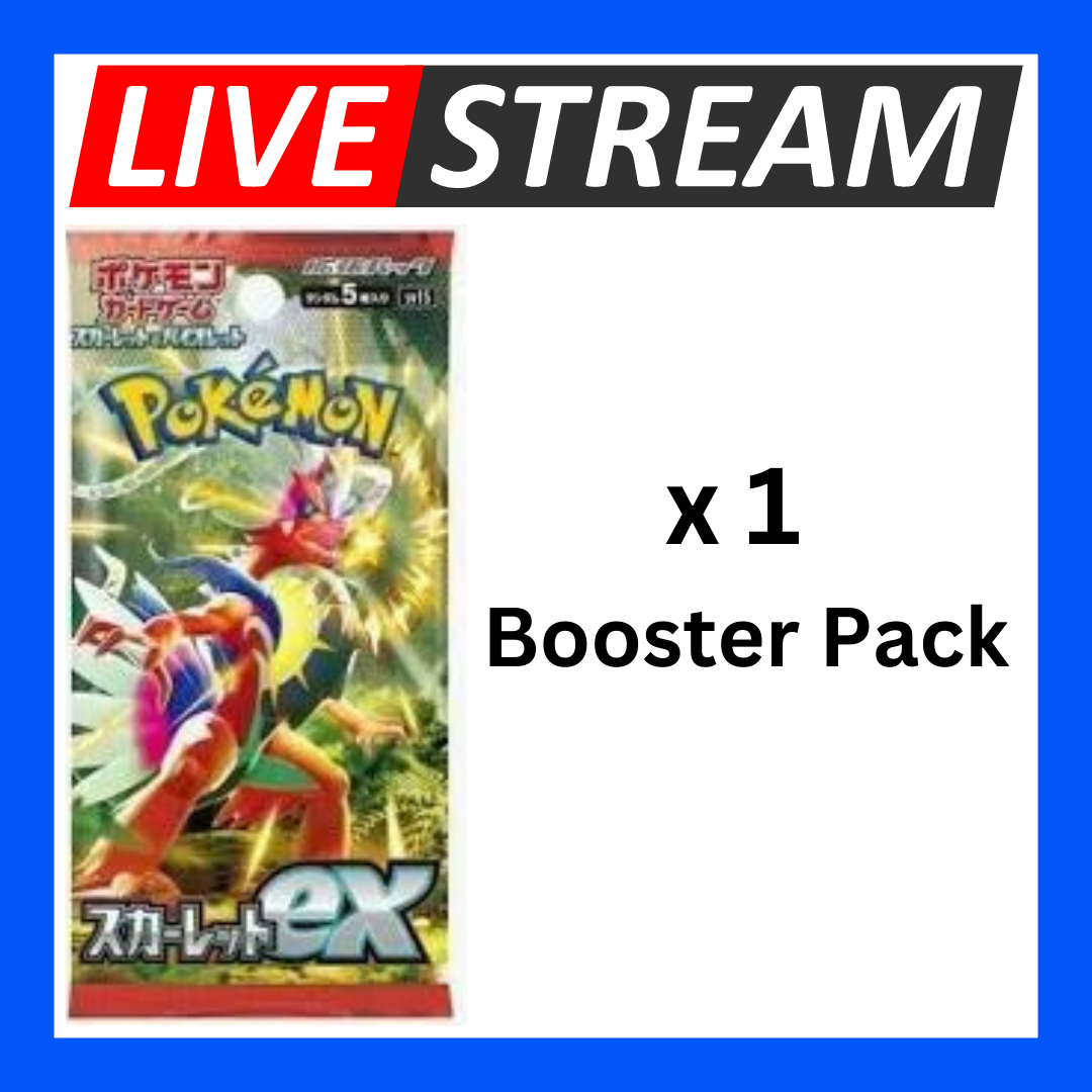 Japanese Booster Packs - Pokemon - Live Streaming