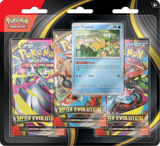 Mega Evolution 3 Pack Blister (Promo Varies)