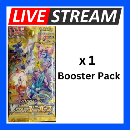 Japanese Booster Packs - Pokemon - Live Streaming