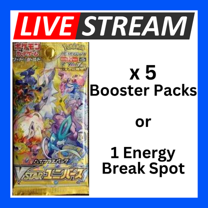 Japanese Booster Packs - Pokemon - Live Streaming