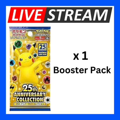 Japanese Booster Packs - Pokemon - Live Streaming