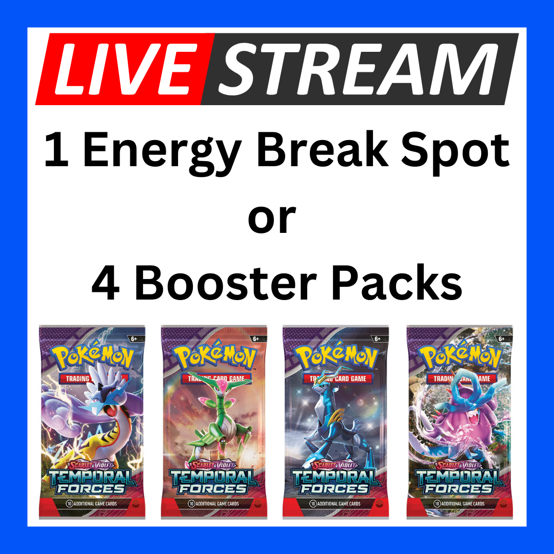 Live Energy Break Game - 8 spots - 32 packs - Pokemon