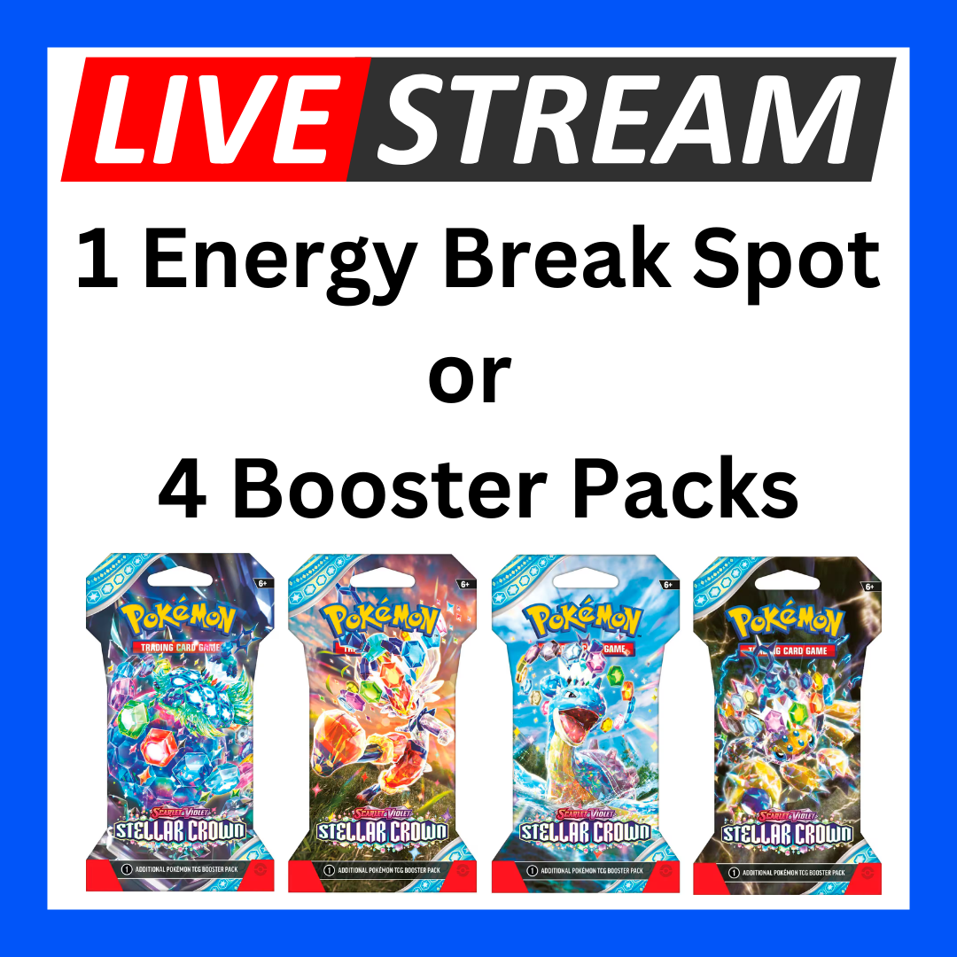 Live Energy Break Game - 8 spots - 32 packs - Pokemon