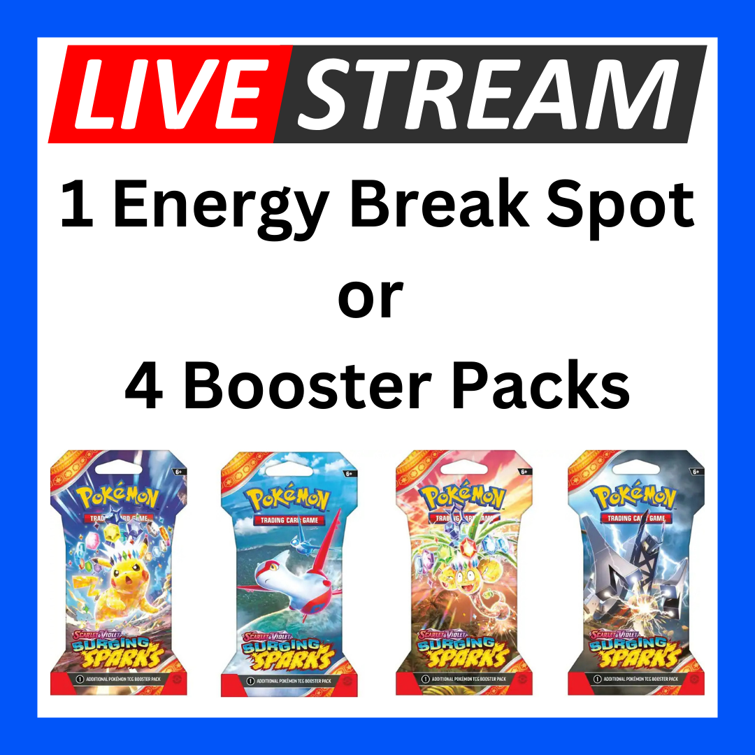 Live Energy Break Game - 8 spots - 32 packs - Pokemon