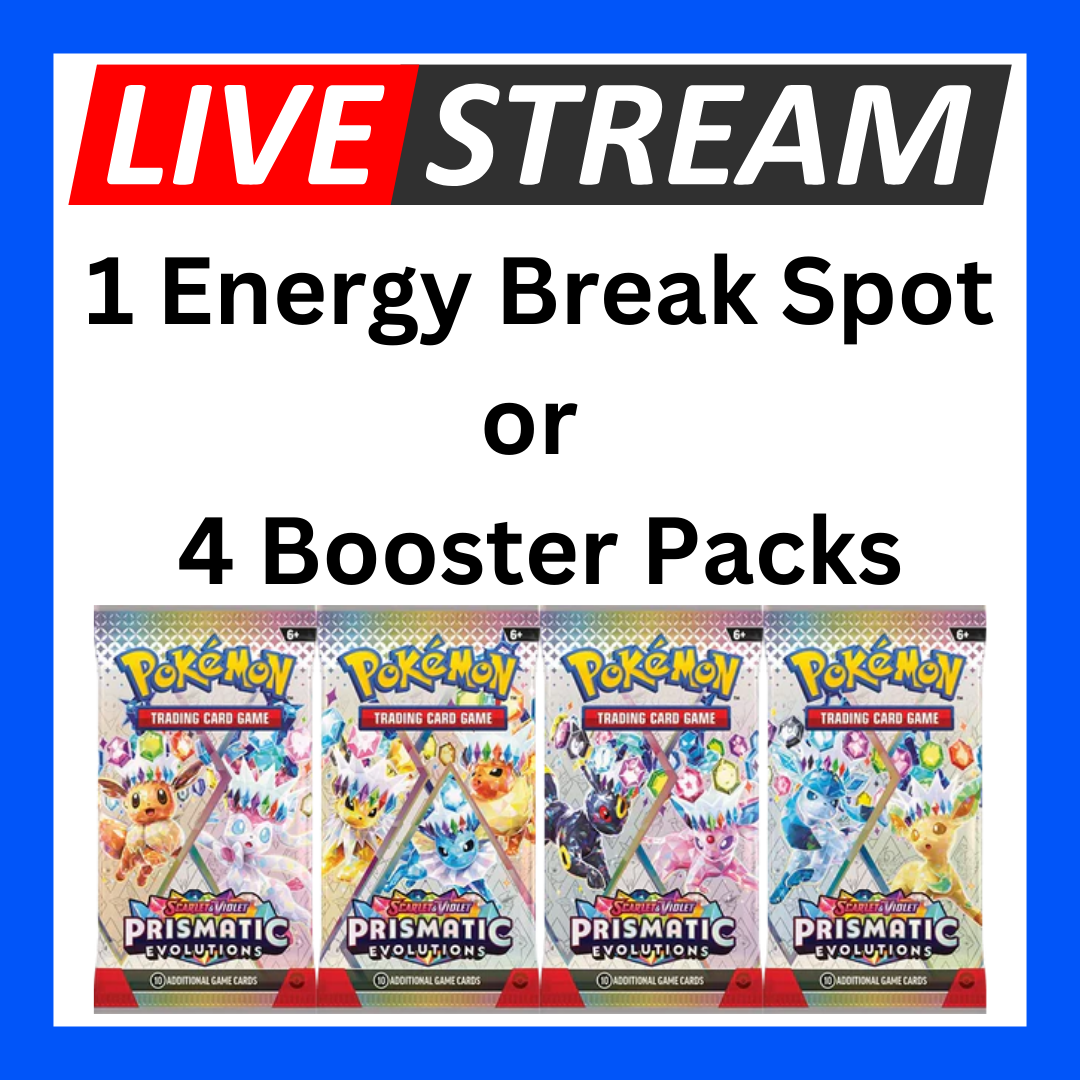 Live Energy Break Game - 8 spots - 32 packs - Pokemon