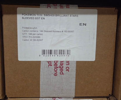 Brilliant Stars Sleeved Booster Pack - Sealed Case