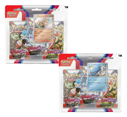 Scarlet & Violet Base 3-Pack Blister - Sealed Case