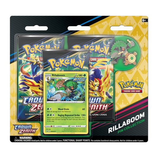 Crown Zenith Pin Collection - Rillaboom